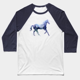 Night Stallion Baseball T-Shirt